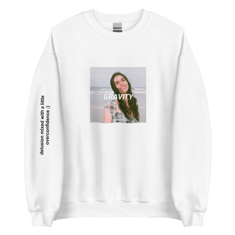 VAULT: Gravity White Crewneck
