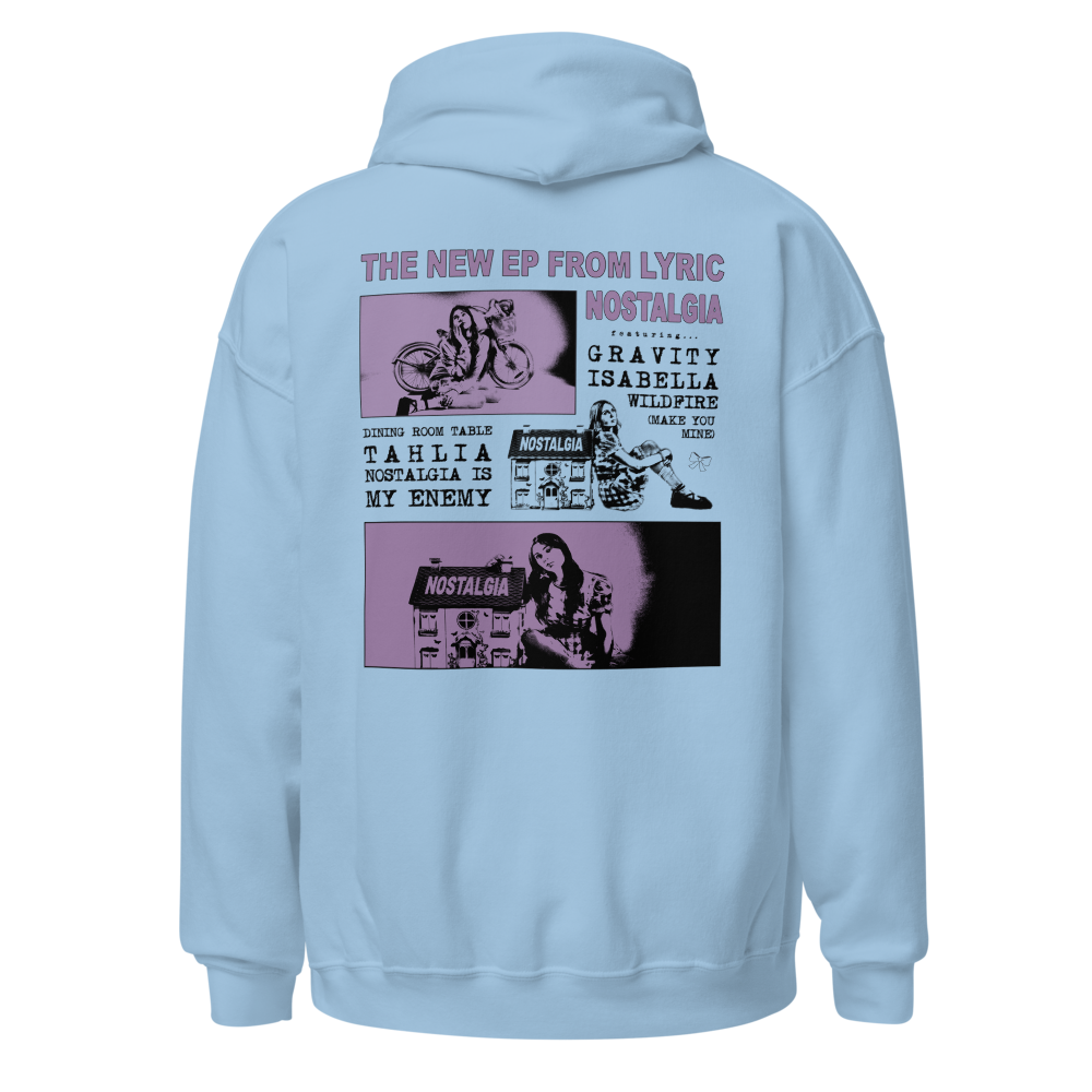Nostalgia Graphic Blue Hoodie