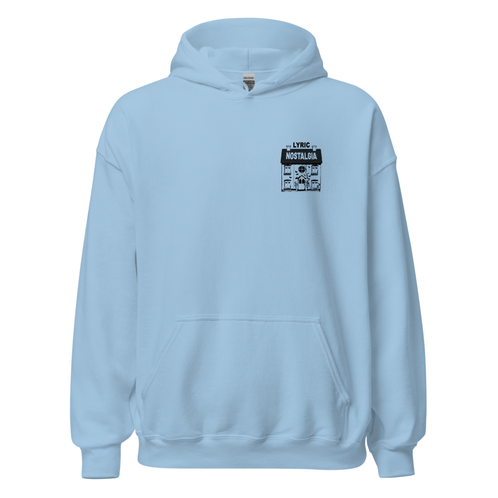Nostalgia Graphic Blue Hoodie